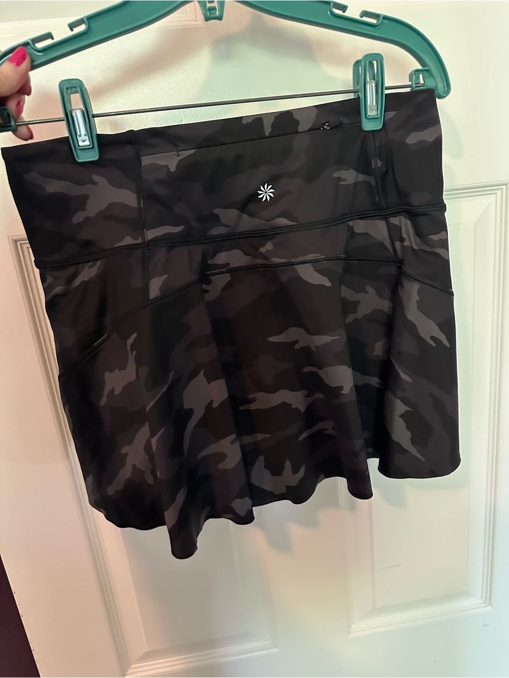 Athleta Black Camo Circle Skater Skort
